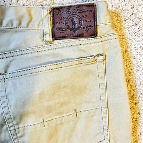 Ralph Lauren Men's Khaki Pants Stretch Straight Fit Waist 36 - length 30 - Picture 1 of 4